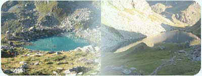 Laghi Lausetto inferiore(Fiorenza o Chiaretto) e superiore (lago alto)